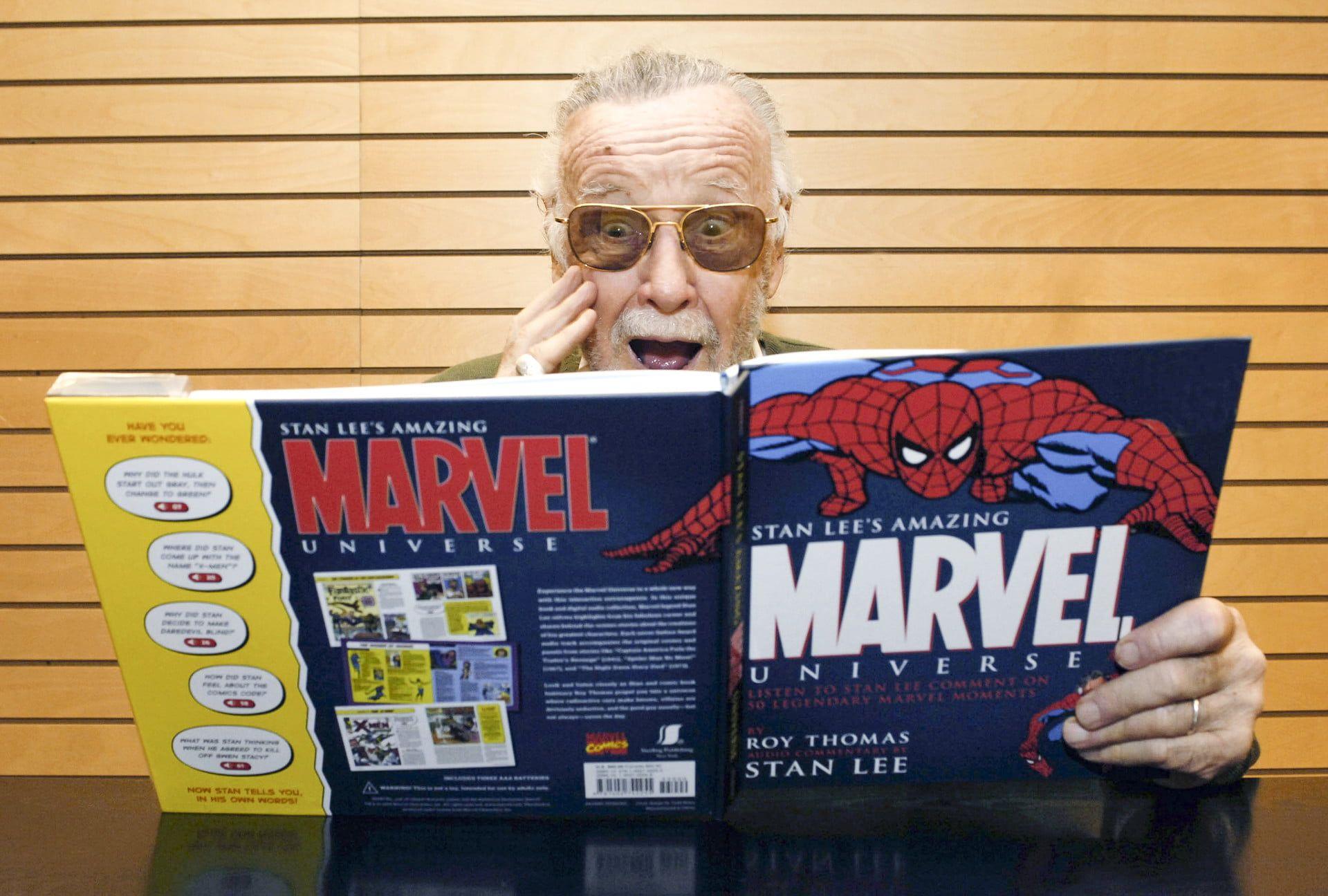 Stan Lee Marvel Logo - He created comics, movies, and superheroes. But Stan Lee lived
