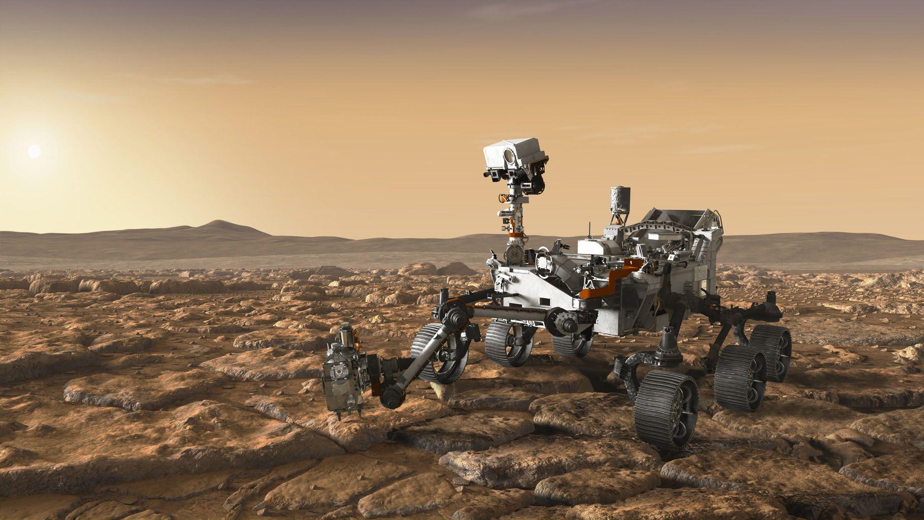 2020 NASA Logo - Space Image. NASA's Mars 2020 Rover Artist's Concept