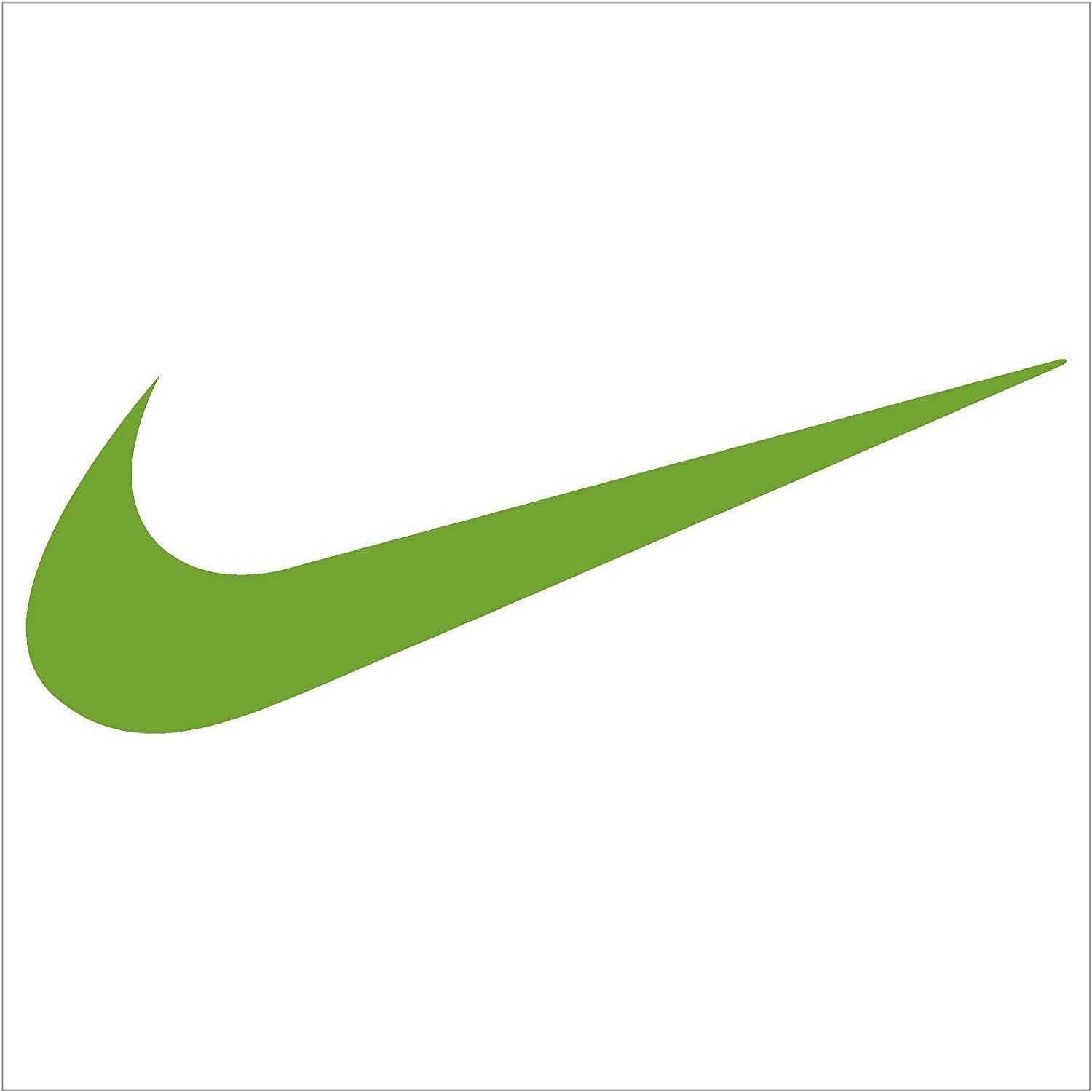 Nike Swoosh Logo - Nike Swoosh Logo Vinyl Sticker Decal Lime Green 4 Inch