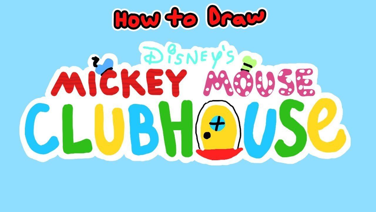 Mickey Mouse Clubhouse Logo - Mickey Mouse Clubhouse Logo: How to Draw - Lets Draw with Doodle ...