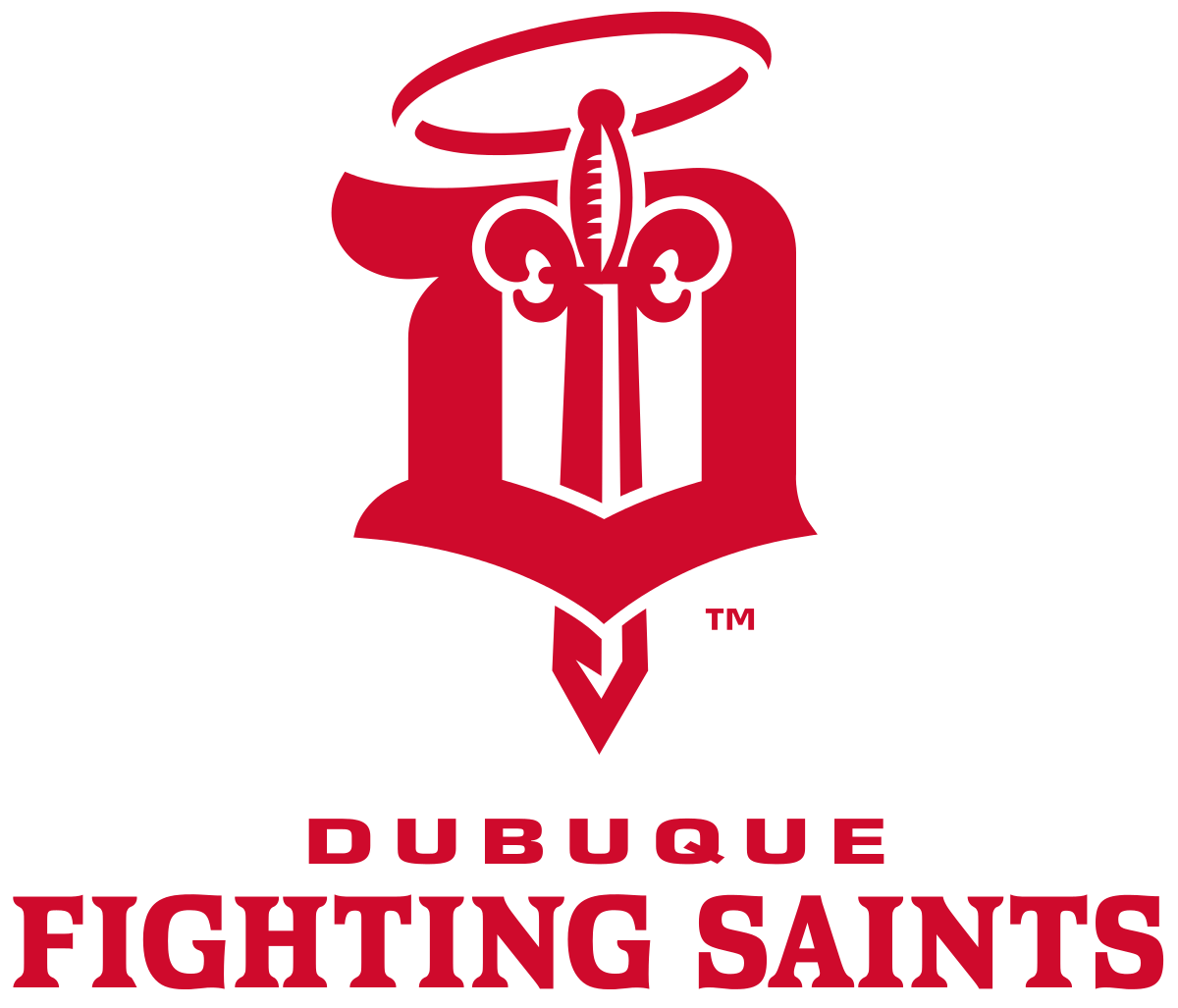 Red Jal Logo - Dubuque Fighting Saints