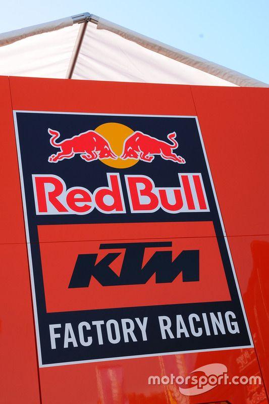 Red Italian Logo - Red Bull KTM Factory Racing logo at Italian GP on June 02nd, 2017