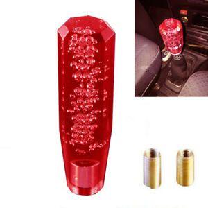 Red Octagon Car Logo - Universal Red Octagon Crystal Bubble Gear Handle Car Shifter Shift