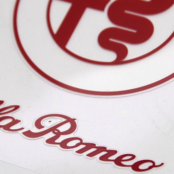 Red Italian Logo - Alfa Romeo New Emblem & New Logo Stickers Set(Red) : Italian Auto ...