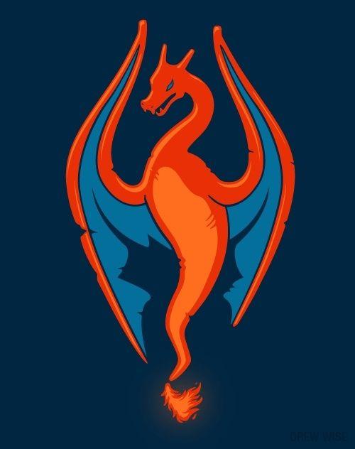 Skyrim Logo - Charizard Skyrim Logo (x-post from /r/pokemon) : skyrim