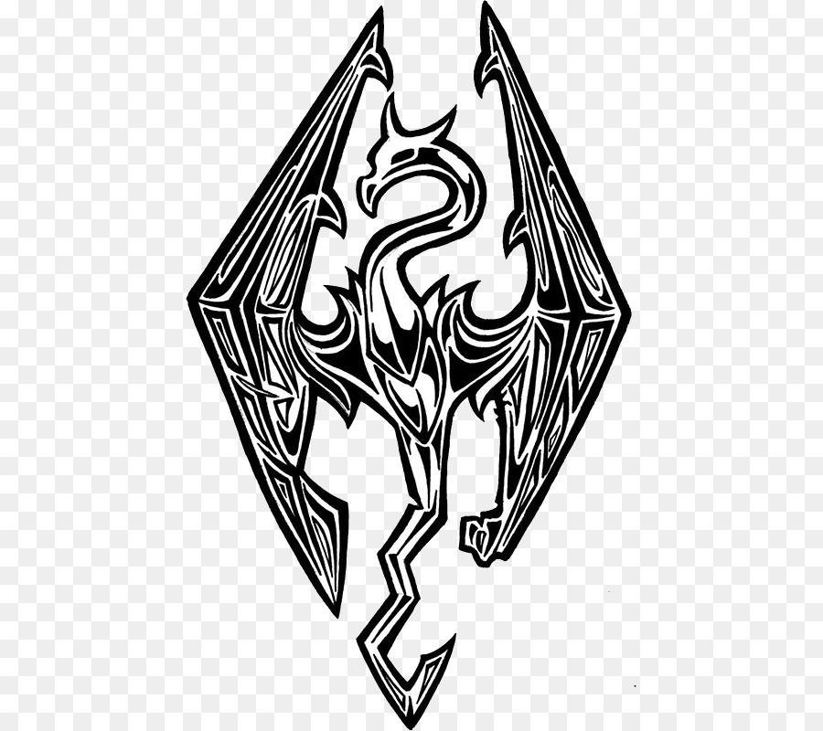 Skyrim Logo - skyrim logo the elder scrolls v skyrim logo video game dragon t ...