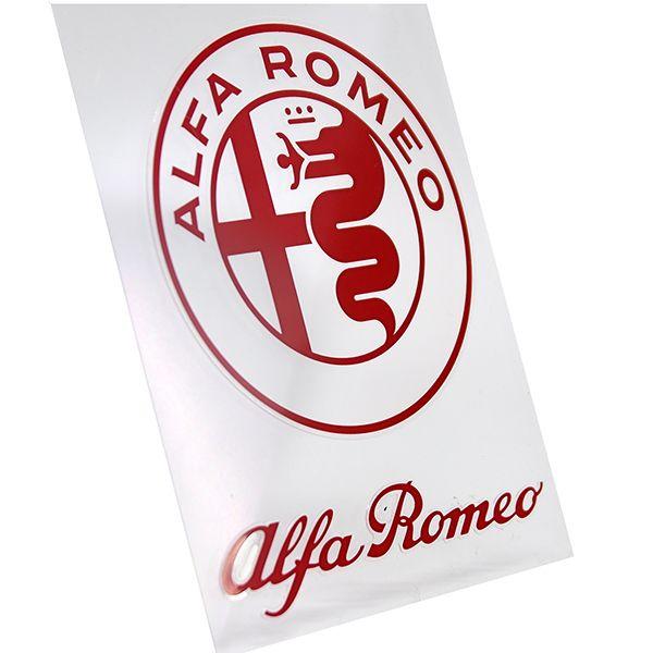 Red Italian Logo - Alfa Romeo New Emblem & New Logo Stickers Set(Red) : Italian Auto