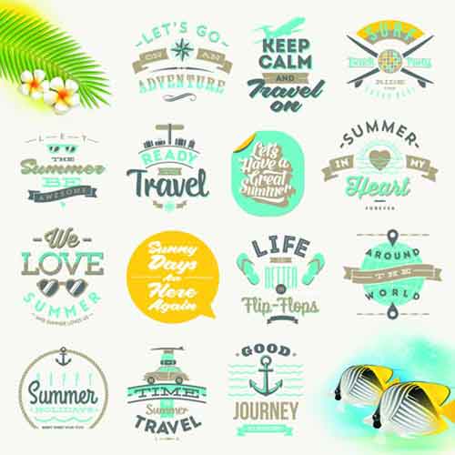 Turquoise and Yellow Logo - Logo Templates: 200+ Editable Free Vector Summer Labels
