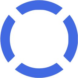 Royal Blue Circle Logo - Royal blue circle dashed 4 icon - Free royal blue shape icons