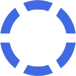 Royal Blue Circle Logo - Royal blue circle dashed 6 icon royal blue shape icons