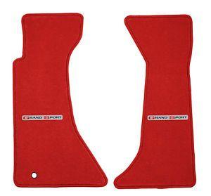 Red Torch Logo - Details about New Deluxe Floor Mats -Torch Red w Silver Grand Sport Logo  (1991-1996 Corvette)