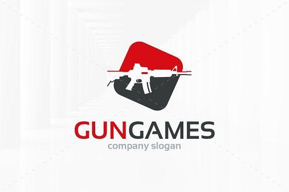 Gun Logo - Gun Games Logo Template Logo Templates Creative Market