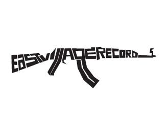 Gun Logo - Logopond, Brand & Identity Inspiration (East Village Records Gun)