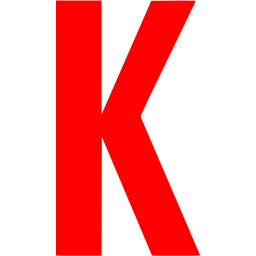 Red Letter K Logo - Red letter k icon red letter icons
