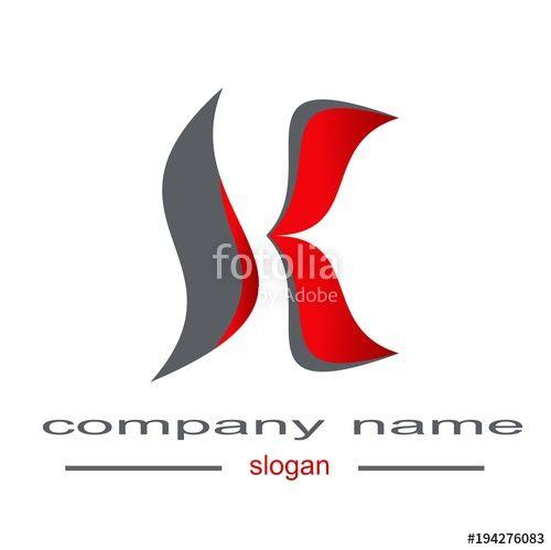 Red Letter K Logo - letter k logo