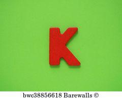 Red Letter K Logo - Letter k logo Posters and Art Prints