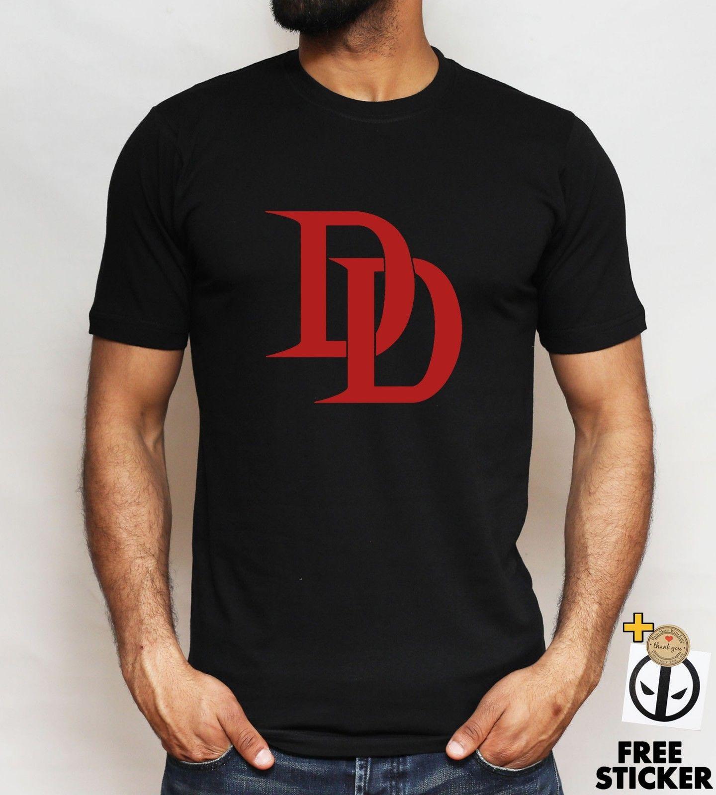 Daredevil Logo - Daredevil Logo T Shirt DD The Flash TV Film Series Marvel Super Hero ...