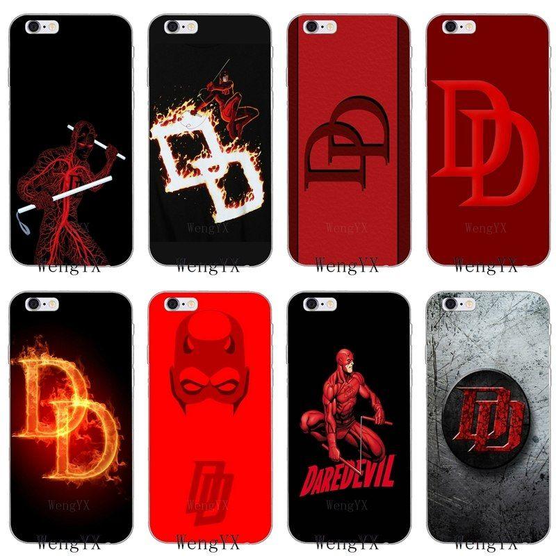 Daredevil Logo - Marvel Comics Daredevil logo DD Slim silicone Soft phone case