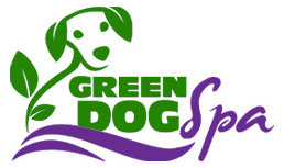 Green Dog Logo - Green Dog Spa. Full service grooming salon dedicated to a natural