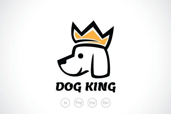 Dog Logo - Dog King Logo Template ~ Logo Templates ~ Creative Market