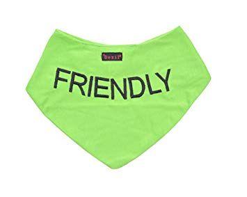 Green Dog Logo - FRIENDLY Green Dog Bandana Quality Personalised Embroidered Message ...