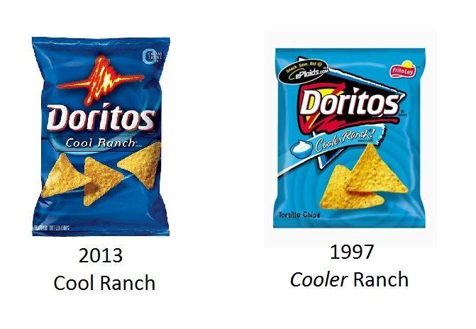 Cool Ranch Doritos Logo - Why Doritos were better in the 90's : funny