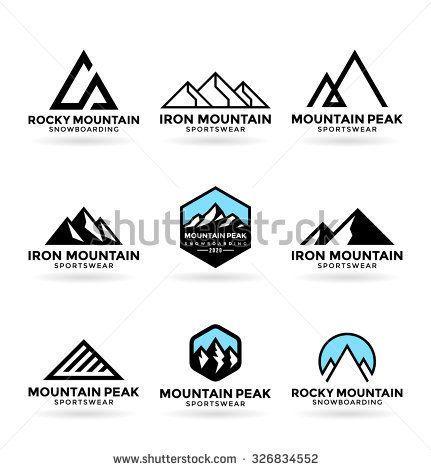 Mountain Peak Logo - Resultado de imagem para mountain peaks vector | Logo design | Logo ...