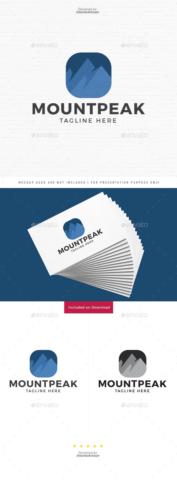 Mountain Peak Logo - Mountain Peak Logo by IntenseArtisan | GraphicRiver