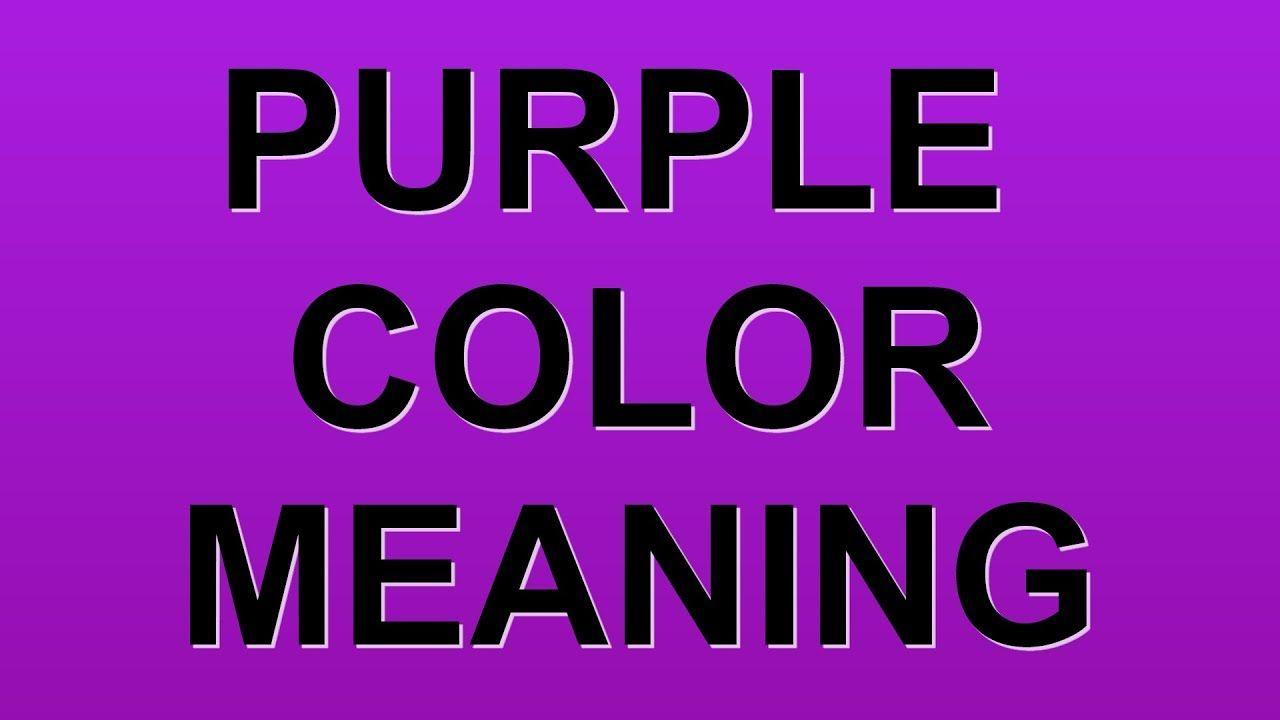 Violet Colored Logo - PURPLE COLOR MEANING - YouTube