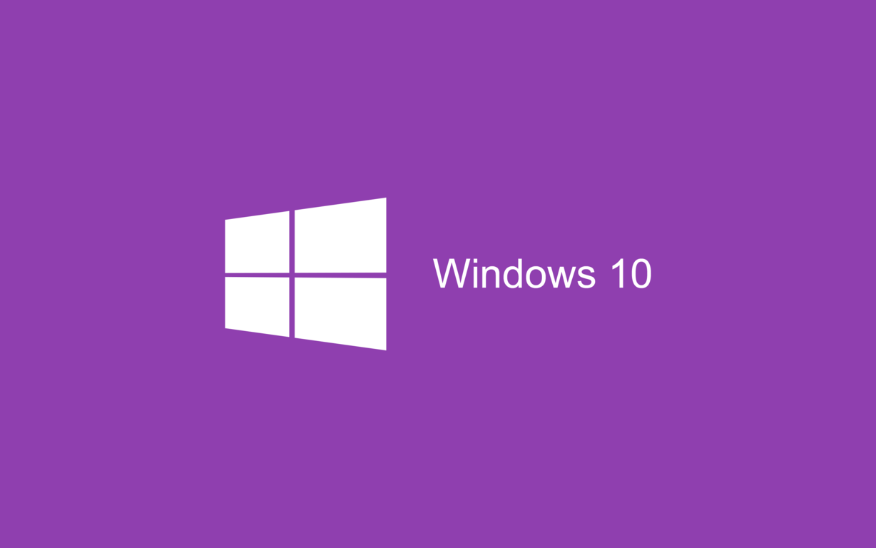 Violet Colored Logo - Windows 10 Color Wallpapers Collection 2015
