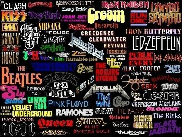 70s Rock Bands Logo - Classic 60's, 70's, and 80's rock | 80s rock in 2019 | Pinterest ...