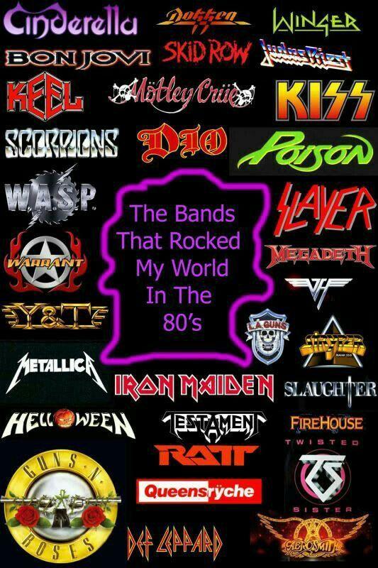 70s Rock Bands Logo - HAD EVERY ONE OF THESE BANDS ON VINYL. | MY CHILDHOOD 70's/80's ...