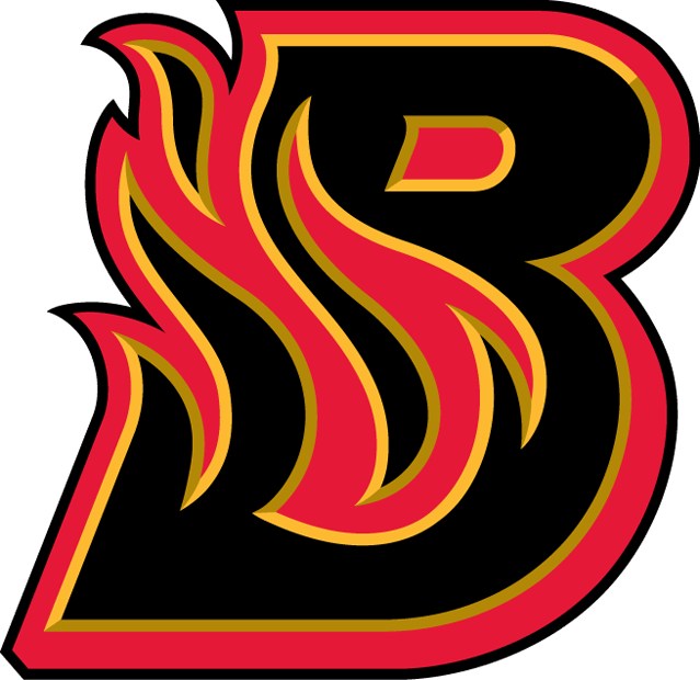 Flaming Letter S Logo - Bloomington Blaze Primary Logo Hockey League CeHL