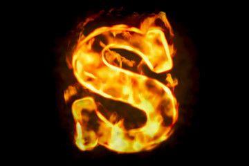 Flaming Letter S Logo - S S Flame Photo, Royalty Free Image, Graphics, Vectors & Videos
