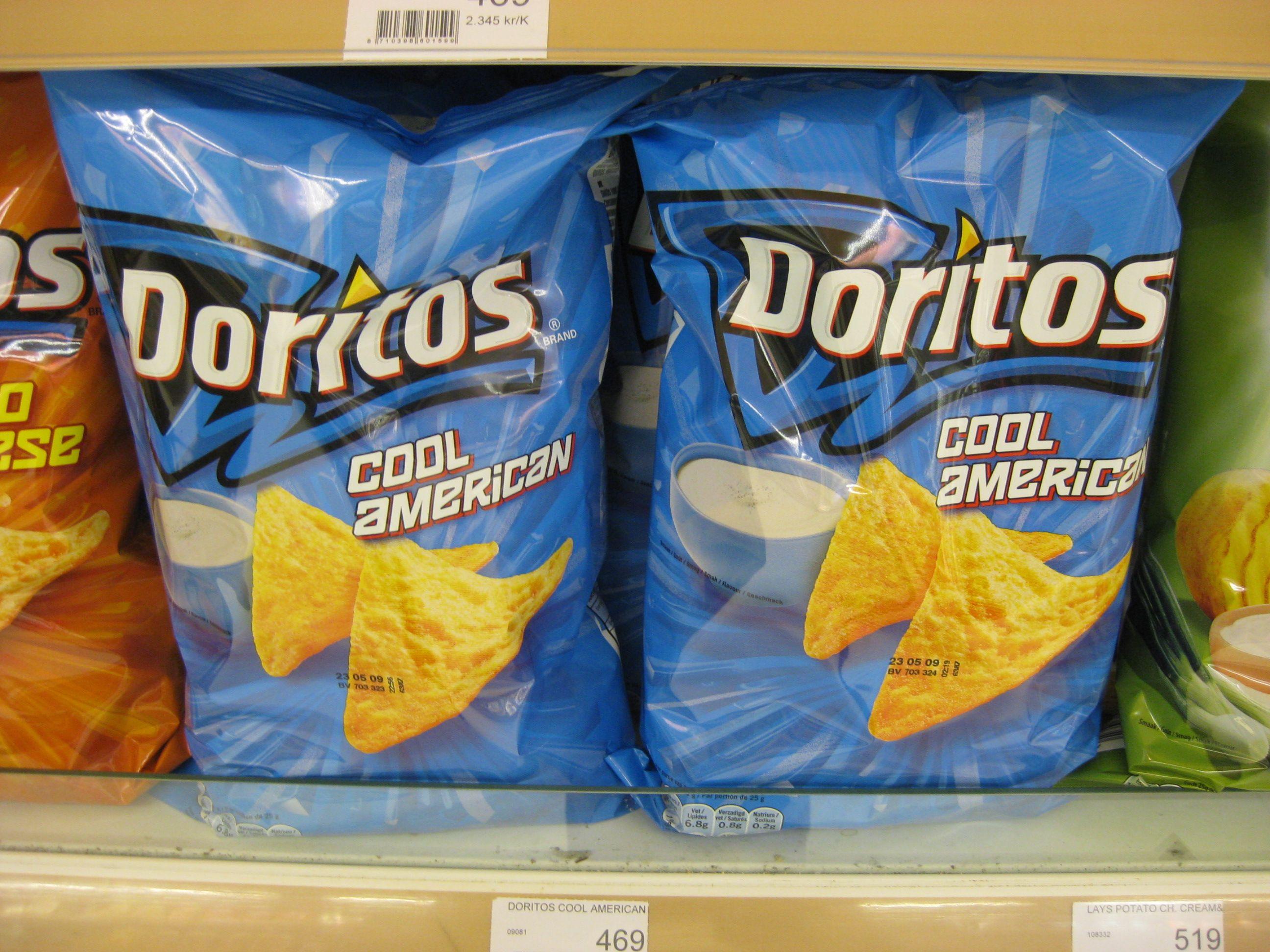 Cool Ranch Doritos Logo - In Europe, Cool Ranch Doritos are known as Cool American Doritos ...