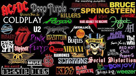 70s Rock Bands Logo - 70S Rock Band Logos. Color Science For Band Logos