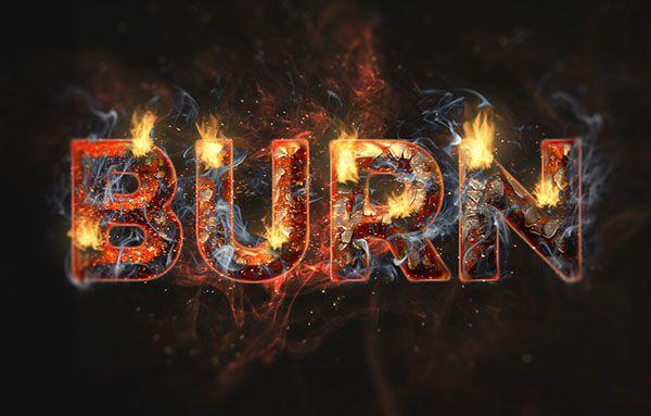 Flaming Letter S Logo - Create a Fire and Rust Text Effect Using the Flame Filter in Adobe