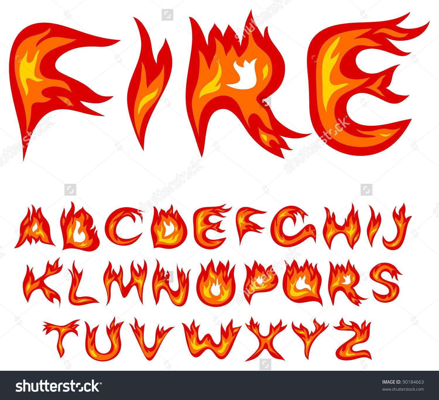 Flaming Letter S Logo - letters as flames vector Design. Lettering
