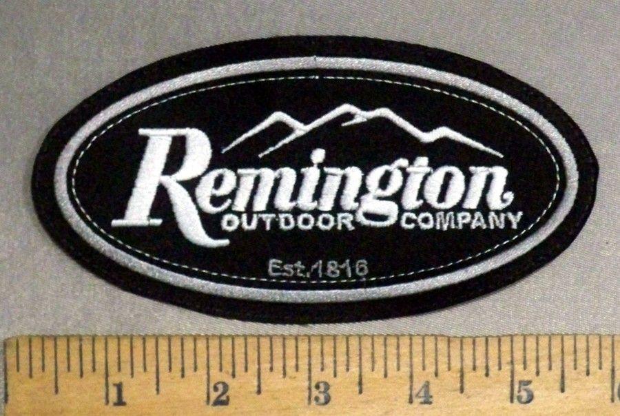 Remington Company Logo - 4836 L - Remington Gun Logo - Embroidery Patch