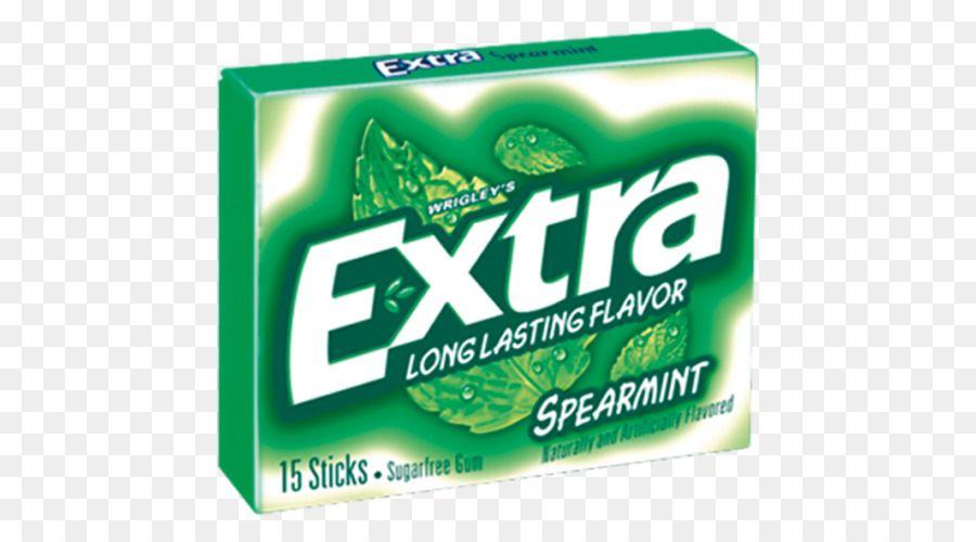 Extra Gum Logo - Chewing gum Extra Brand Green Spearmint gum png download