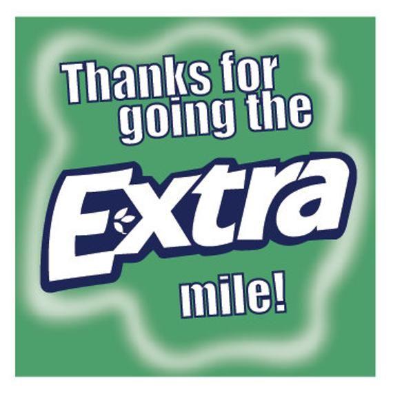 Extra Gum Logo - Extra Gum Gift Tag | Etsy