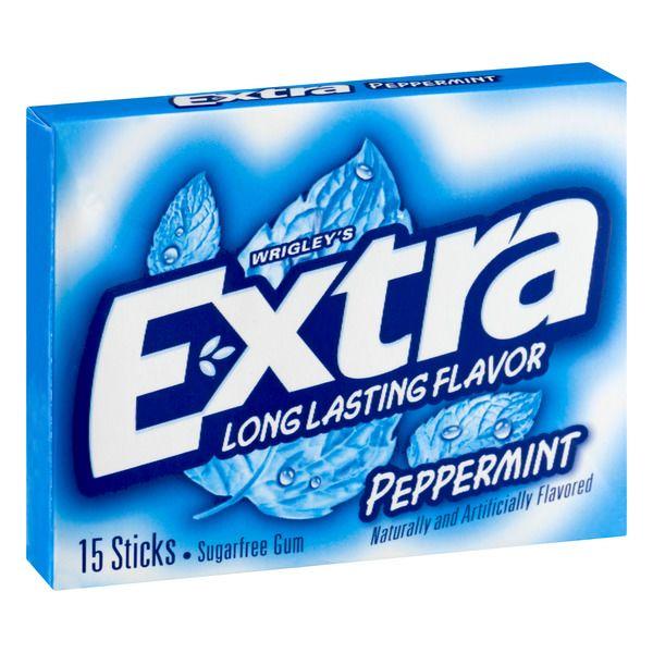 Extra Gum Logo - Wrigleys Extra Peppermint Sugar Free Gum 15PC. Angelo Caputo's