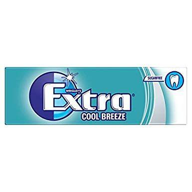 Extra Gum Logo - Pack ) Wrigley's Extra Cool Breeze Sugarfree Gum 10 Pieces 14g
