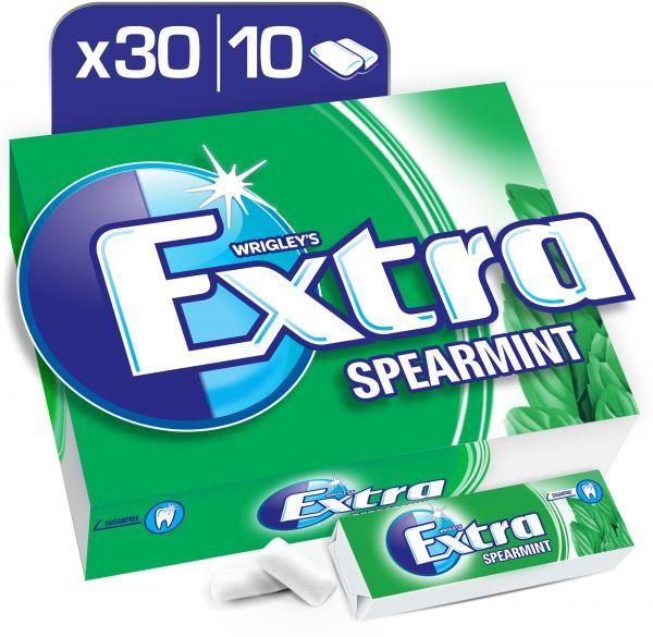 Extra Gum Logo - Extra Gum Spearmint, 30 x 10 pellets