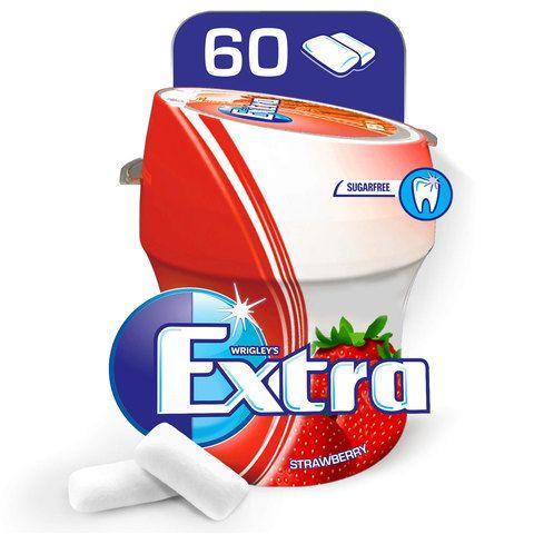 Extra Gum Logo - Buy Wrigley's Extra Gum Strawberry, Bottle, 60 pellets Online ...