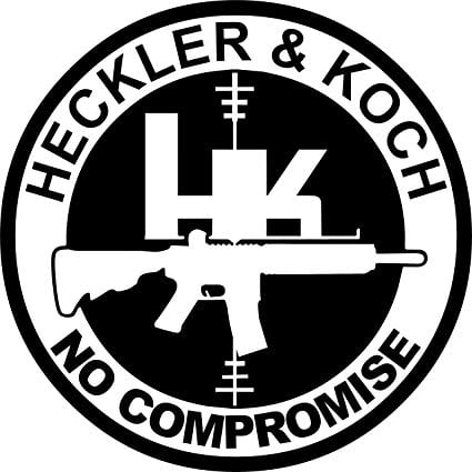 Heckler and Koch Logo - Amazon.com: Heckler Koch Logo Circle Decal Sticker 8 inch B_L_A_C_K ...