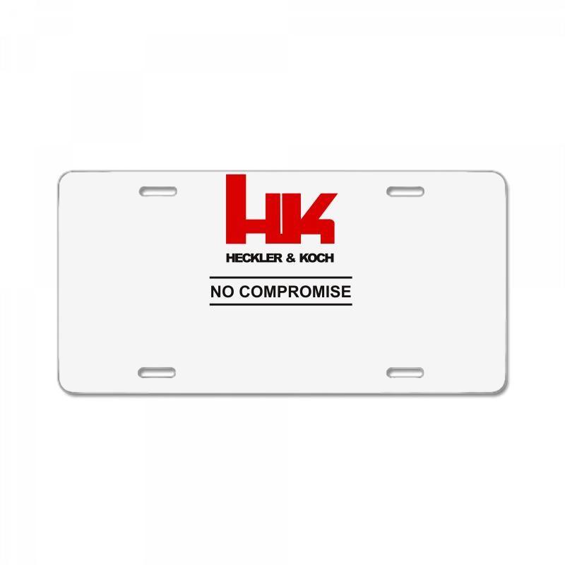 Heckler and Koch Logo - Custom Hk Logo Heckler & Koch Firearms No Compromise, License Plate ...