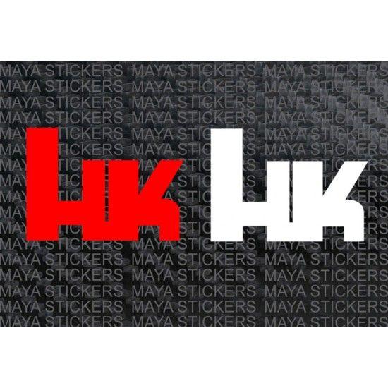 Heckler and Koch Logo - HK - Heckler and Koch logo decal stickers in custom colors and sizes