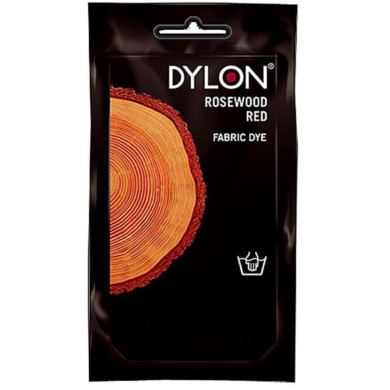 Red Hands On Ball Logo - Dylon Rosewood Red Hand Wash Fabric Dye 50G