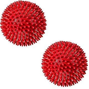 Red Hands On Ball Logo - Massage Balls 9 cm Red Cervical Body Hand Foot Massage Ball